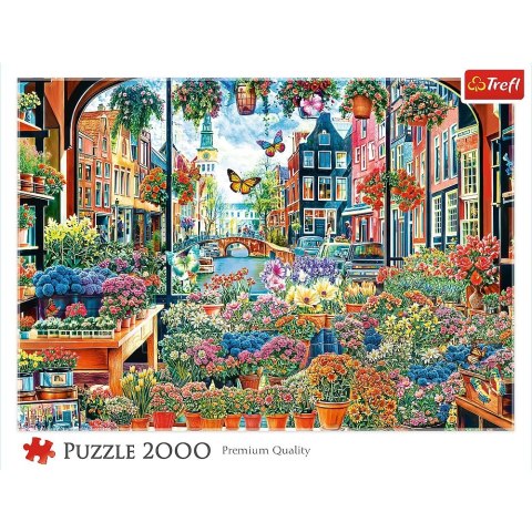 Puzzle Kwiaciarnia w Amsterdamie 2000 el. Trefl (27128)