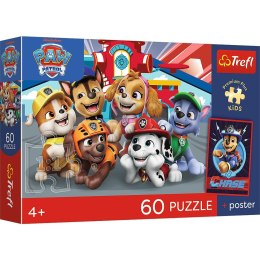 Puzzle Paw Patrol PREMIUM PLUS KIDS Psie popołudnie 60 el. Trefl (17432)