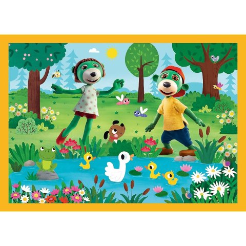 Puzzle Trefliki na wakacjach 4w1 el. Trefl (34623)