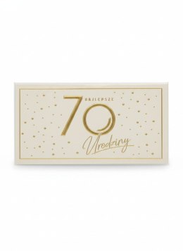 Skarbonka pudełko na banknoty Kukartka (MB-020 Urodziny 70 Elite)