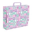 Teczka kartonowa na zatrzask Candy Hearts A4 mix Unipap