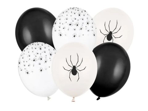 Balon gumowy 30 cm, Pająki, mix Partydeco (SB14P-346-000-6)