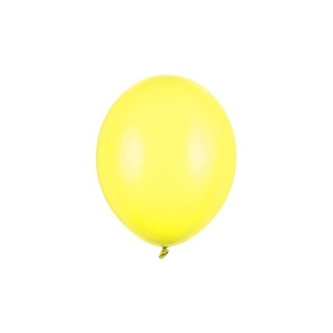 Balon gumowy pastelowy 100 szt cytrynowy 270mm 12cal Partydeco (SB12P-084)