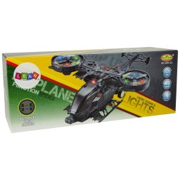 Helikopter Wojskowy Ogromne Skrzydła Światła Dźwięk Obraca Się Lean (10039)