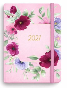 Kalendarz książkowy (terminarz) 2027 Botanical tygodniowy, Azalia różowa A6 140mm x 90mm Antra (Kal001512)
