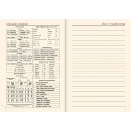 Kalendarz książkowy (terminarz) terminarz kieszonkowy B6 110mm x 165mm Lucrum (41D)