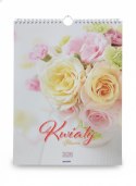 Kalendarz ścienny MAŁY SPIRALA KWIATY 230mm x 305mm Avanti (KSMS-6)