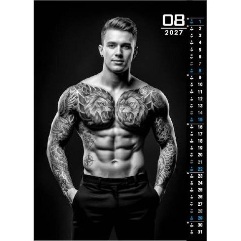 Kalendarz ścienny MEN 13 planszowe 315mm x 500mm Jotan (WP159)