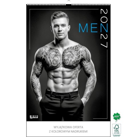 Kalendarz ścienny MEN 13 planszowe 315mm x 500mm Jotan (WP159)