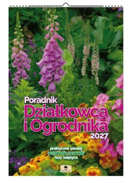 Kalendarz ścienny PORADNIK DZIAŁKOWCA I OGRODNIKA 12 KART 320mm x 470mm Avanti (A3 VD 16)