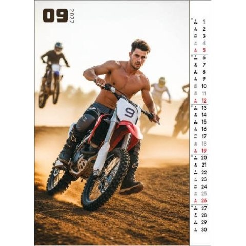 Kalendarz ścienny SPORT&MEN 13 planszowe 315mm x 500mm Jotan (WP158)