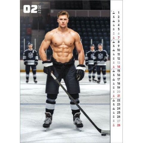 Kalendarz ścienny SPORT&MEN 13 planszowe 315mm x 500mm Jotan (WP158)