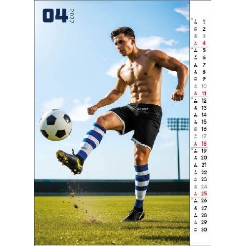 Kalendarz ścienny SPORT&MEN 13 planszowe 315mm x 500mm Jotan (WP158)