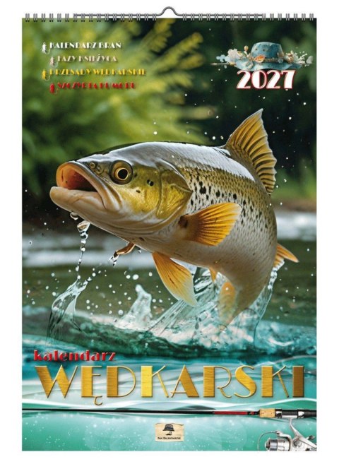 Kalendarz ścienny Wędkarski 12 KART 320mm x 470mm Avanti (A3 V.6)