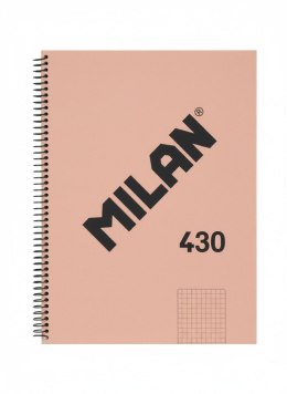 Kołozeszyt (kołonotatnik) A4 1918 różowy 80k. 95g kratka Milan (57143E80P)