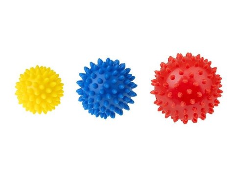 Piłeczka Fizjo Spiky Massage Piłki rehabilitacyjne 3 szt. Tullo (880)