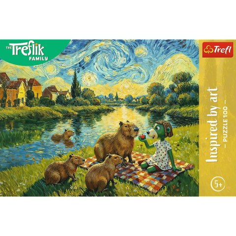 Puzzle Karmiąc kapibary 100 el. Trefl (16563)