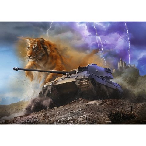 Puzzle premium plus World of Tanks: Tygrys II 1000 el. Trefl (12089)