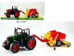 Traktor z maszyną rolniczą; 54,5x16x145cm, PVC Adar (641044)