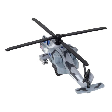 Helikopter Wojskowy Śmigłowiec Militarny Aluminiowy Mix Dźwięk Światła Lean (16530)