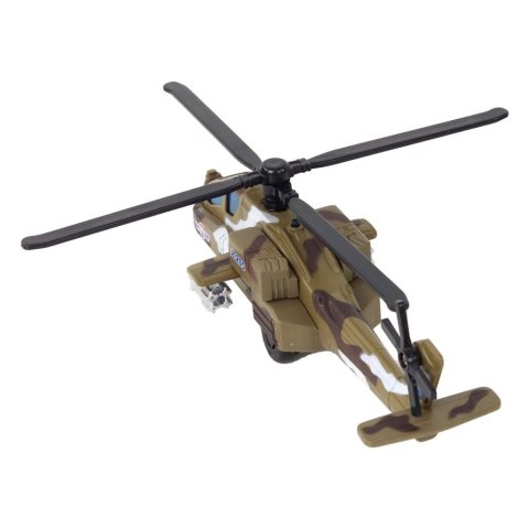 Helikopter Wojskowy Śmigłowiec Militarny Aluminiowy Mix Dźwięk Światła Lean (16530)