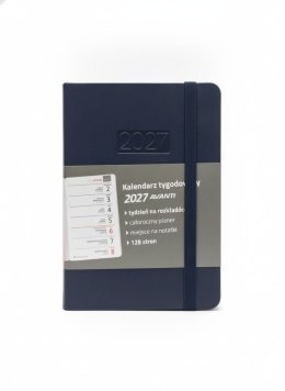 Kalendarz książkowy (terminarz) kieszonkowy z gumką FLEX A7 Avanti (KK-1FLEX)