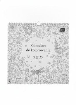 Kalendarz ścienny DO KOLOROWANIA wieloplanszowy 300mm x 300mm Interdruk (OWADY)