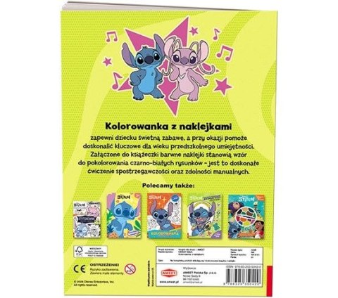 Książka dla dzieci Stitch. Kolorowanka z Naklejkami Ameet (NA 9151)
