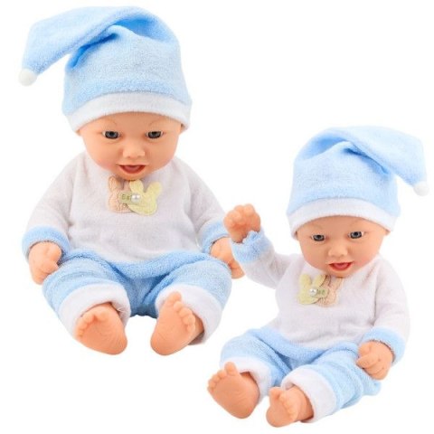Lalka Bobas W Niebieskiej Piżamce Czapeczka z Pomponem [mm:] 240 Lean (24449)