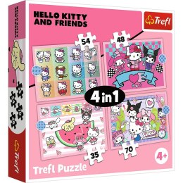 Puzzle Hello Kitty Słodkie przygody 4w1 el. Trefl (34702)