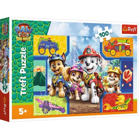 Puzzle Paw Patrol Psiaki i dinozaury 100 el. Trefl (16548)