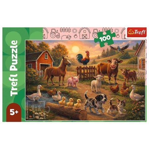 Puzzle Przyjaciele ze wsi 100 el. Trefl (16609)