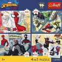 Puzzle Spiderman Sieć zabawy 4x88 el. Trefl (34705)