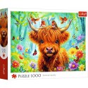 Puzzle Szkocka krowa 1000 el. Trefl (10998)