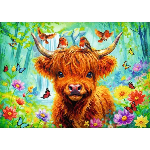 Puzzle Szkocka krowa 1000 el. Trefl (10998)