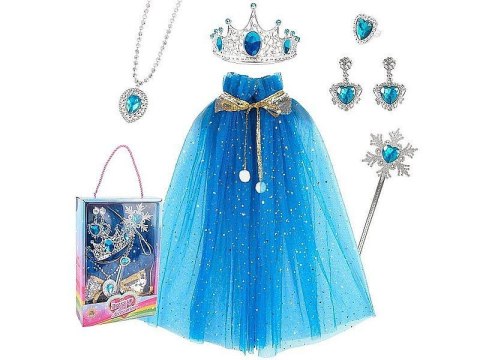 Zestaw piękności peleryna, diadem, różdżka, kolczyki i naszyjnik Adar (636590)