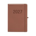Kalendarz książkowy (terminarz) 2027 MEMOFIX tygodniowy B5 Antra (MOCHA MAUSSE)
