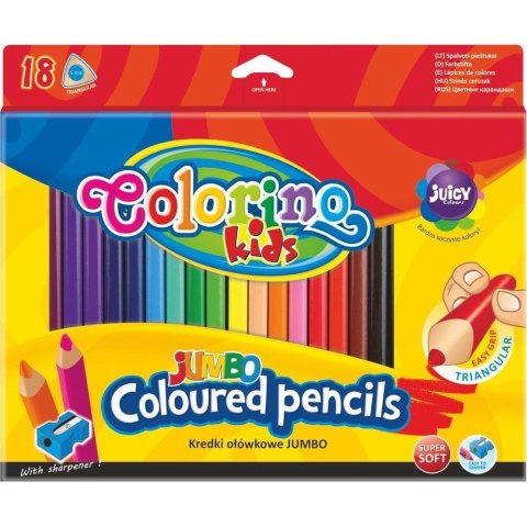 Kredki ołówkowe Colorino Jumbo 18 kol. Patio (15561)
