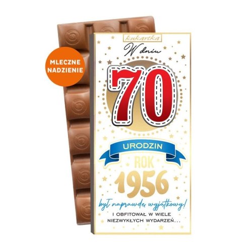 Słodycze 70-stka Czekolada mix Kukartka (550)