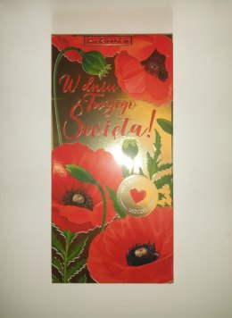 Słodycze W dniu Twojego święta -kwiaty Czekolada mix Kukartka (675)